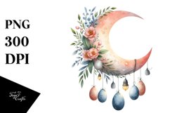 Baby Half Moon with Hanging Eggs, PNG Product Image 1