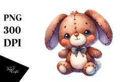 Cute Vibrant Plush Old Bunny | Clipart Product Image 3