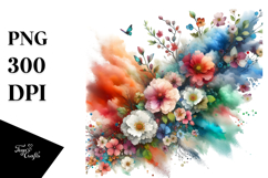 Colorful Spring Flower PNG Product Image 1