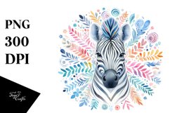 Whimsical Zebra | Clipart Product Image 1