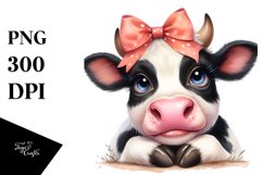 Thoughful Expressive Cow Product Image 1