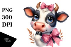 Thoughful Expressive Cow Product Image 3