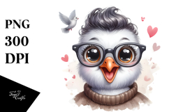 Baby Dove Portrait,Excited es | Clipart Product Image 1