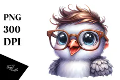 Funny Baby Portrait with Caricature-Like Features | Clipart Product Image 1