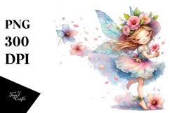 Colorful Cute Fairy Tumbling Petals Clipart Product Image 3