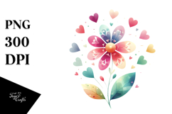 Colorful Boho Flower PNG Product Image 1