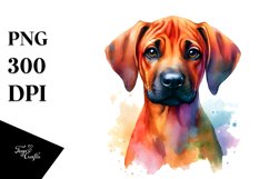 Colorful Cute Rhodesian Ridgeback | Clipart Product Image 1