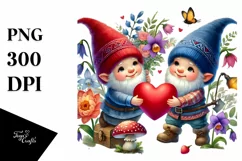 Gnome with Heart, Colorful PNG Product Image 1