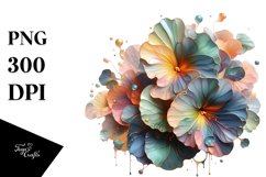 Glossy Nasturtium Watercolor Splash Product Image 1