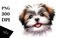 Happy Baby Shih Tzu, PNG Product Image 1