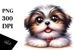Happy Baby Shih Tzu, PNG Product Image 1