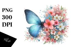 Colorful Butterfly Made of Spring Flowers Product Image 1