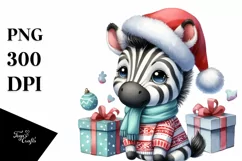 Expressive Baby Zebra PNG Product Image 3