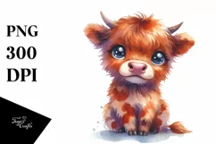 Funny Cow Portrait, Transparent PNG Product Image 3