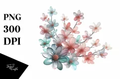 Abstract Cherry Blossom | Sublimation | PNG Clipart Product Image 1
