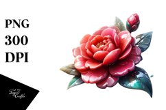 Glossy Camellia Clipart Product Image 1