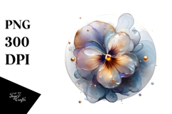 Abstract Pansy PNG Product Image 1