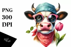 Cow Shy Cow Fancy es | Clipart Product Image 1