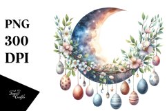 Baby Half Moon with Hanging Eggs, PNG Product Image 1
