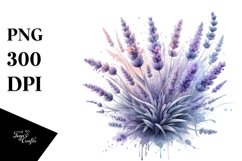 Abstract Detailed Lavender Watercolor Product Image 1