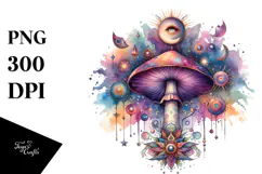 Celestial Mushroom Tarot, High-Res PNG Product Image 1