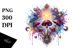 Magical Celestial Mushroom PNG Product Image 1