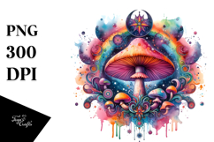 Magical Celestial Mushroom Tarot PNG Product Image 1