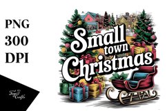 Retro Small Town Christmas Png Product Image 5