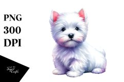 Vibrant Cute West Highland White Terrier | Clipart Product Image 3