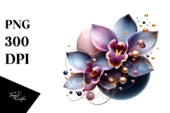 Abstract Orchid PNG Product Image 1