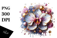Abstract Orchid PNG Product Image 1