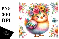 Colorful Flower Crown Watercolor Clipart Product Image 3