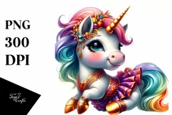 Baby Unicorn Foxtrot Dancer PNG Product Image 3