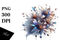 Abstract Shiny Lobelia | Clipart Product Image 3