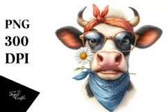 Cow Funny Cow Fancy es | Clipart Product Image 1