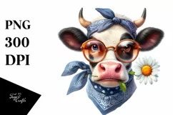 Cow Funny Cow Fancy es | Clipart Product Image 3