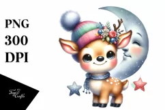 Colorful Baby Reindeer | Clipart Product Image 3