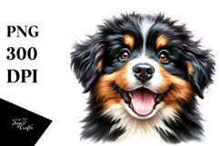 Happy Bernese Mountain Dog Watercolor Product Image 1