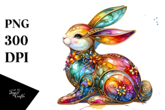 Colorful Bunny, PNG Product Image 1