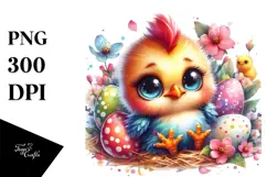 Crazy Baby Bunny with Summer Clothes PNG Product Image 1