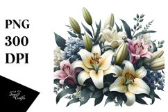 Detailed Lily White Clipart Product Image 3