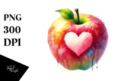 Apple Heart PNG Product Image 1