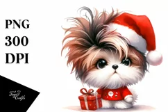 Expressive Baby Maltese with Gift Box PNG Product Image 3