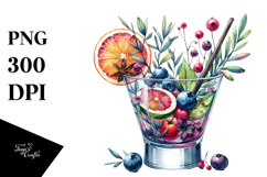 Creative Back View Cocktail PNG Product Image 1