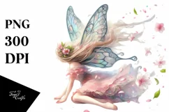 Pastel Fairy Tumbling Clipart PNG Product Image 1