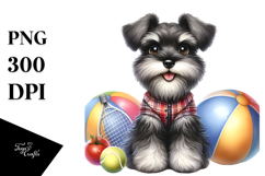 Cute Miniature Schnauzer PNG Product Image 1