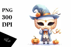 Funny Masquerade Haloween Clipart PNG Product Image 1