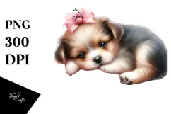 Cute Baby Puppy, PNG Product Image 1