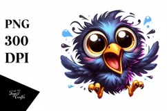 Colorful Dancing Baby Raven Clipart Product Image 1