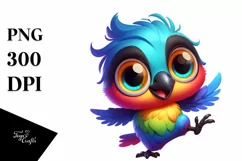 Colorful Dancing Baby Raven Clipart Product Image 1